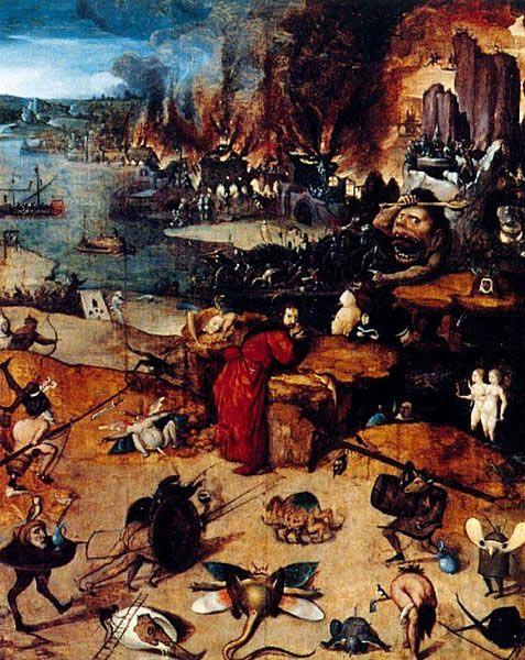 Hieronymus Bosch The Temptation of Saint Anthony. oil painting picture